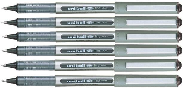 uni-ball Eye UB 157 | Tip Size 0.7 mm | Comfortable Grip | For School & Office Use | Roller Ball Pen