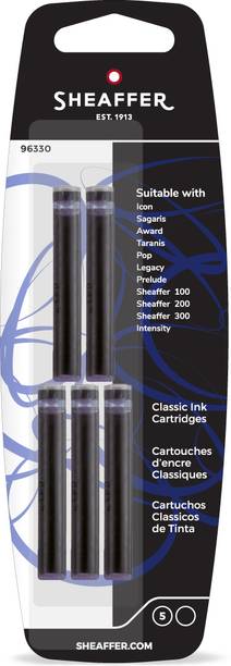 SHEAFFER Pack of 5 - Classic Black Colour Ink Cartridge