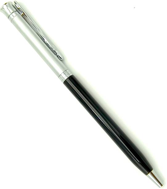 Maskey Silver Black Twist Type Corporate Luxury Unique Metal Roller Ball Ball Pen