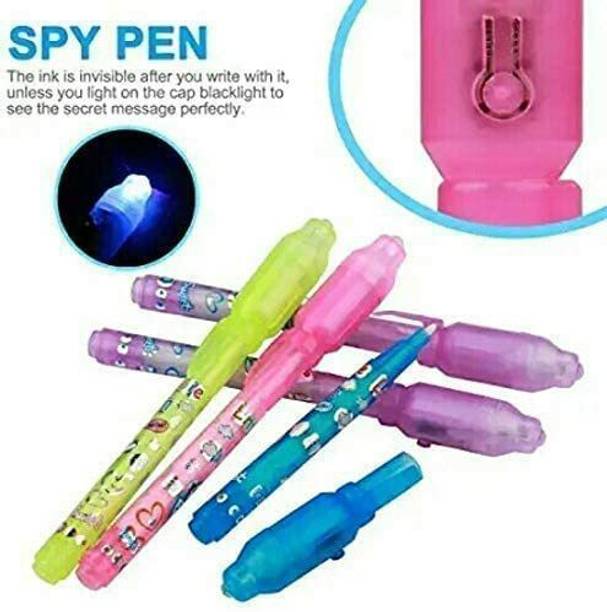 Crazyy Talks Invisible Ink Magic Pen/Cheating with UV-Light Pen (Random Color) Digital Pen