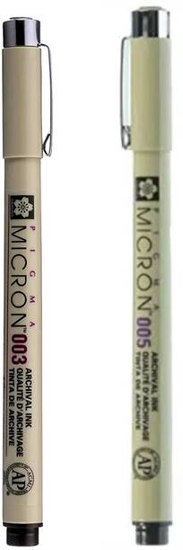 SAKURA Microns 003 With 005 Fineliner Pen
