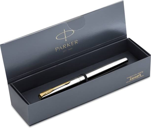 PARKER Frontier Stainless Steel, Gold Trim Fountain Pen