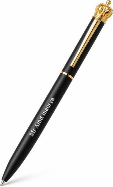 RICHBOLD Personalized Luxury Metal Ball Pen Golden Crown Design, Premium Executive Pen Ball Pen