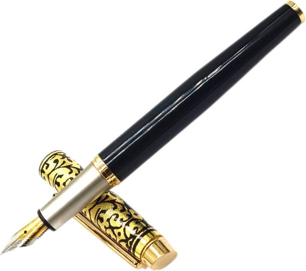 auteur Premium Lord Designer Metal Body With Gold Plated Trims Best Gift Fountain Pen