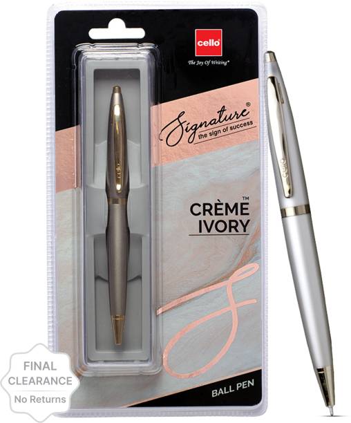 Cello Signature Creme Ivory - Perfect Father's Day Gift for the Writing Enthusiast Ball Pen