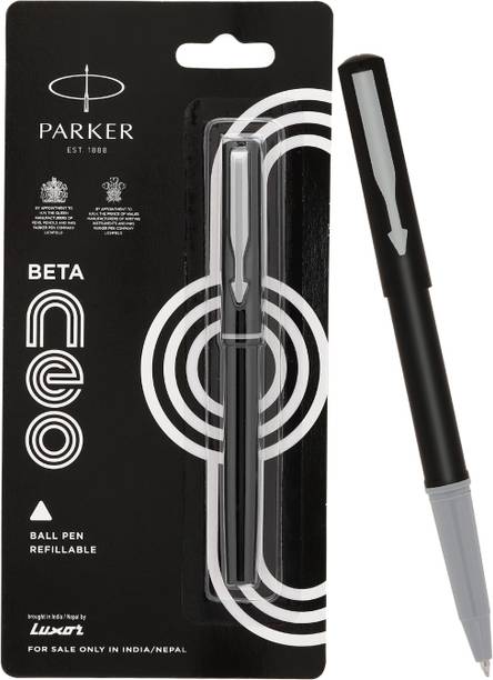 PARKER Parker Beta Neo Chrome Trim, Black Body Colour, Ideal For Professionals Ball Pen
