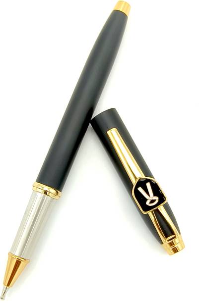 Maskey Advocate Sign Logo Jett Black Corporate Luxury Unique Metal Roller Ball Ball Pen