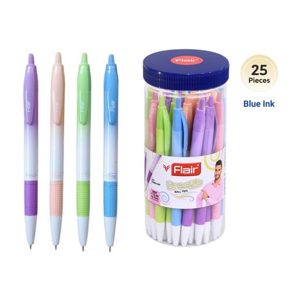 FLAIR Breeze Ball Pen Pack of 25 Ball Pen