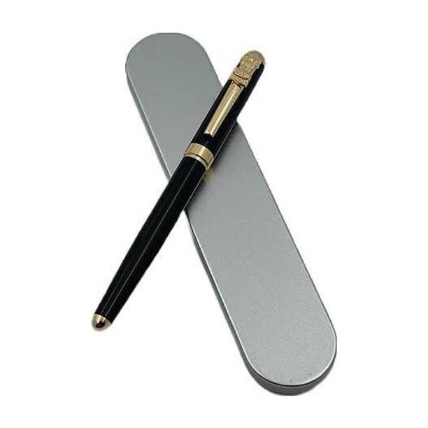 RYNOCHI Premium Metal Ball Pen Luxury Black & Gold Finish Ball Pen