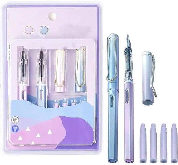 YAJAY STATIONERS Fountain Pen Set with Replaceable Cartridge, Stylish Classic Design, Medium Nib Fountain Pen