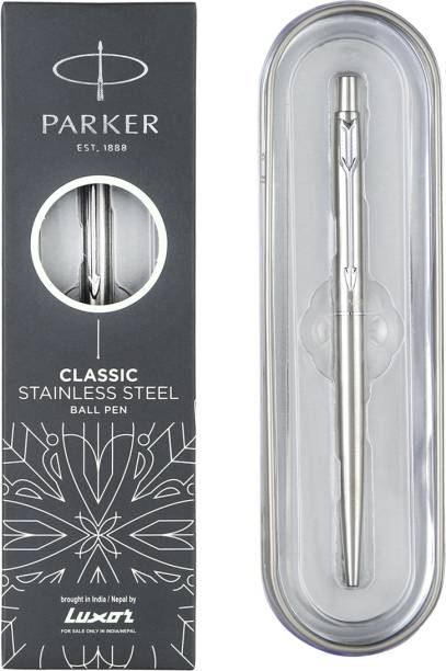 PARKER Classic Stainless Steel Chrome Trim Ball Pen