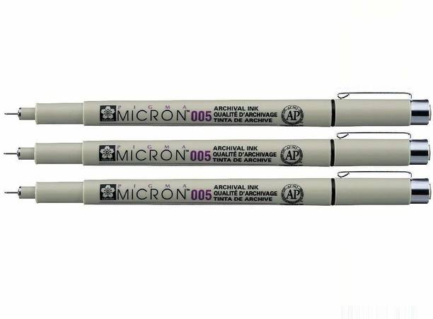 Gelly Sakura Pigma Micron - Pigment Fineliners 0.05mm Fineliner Pen