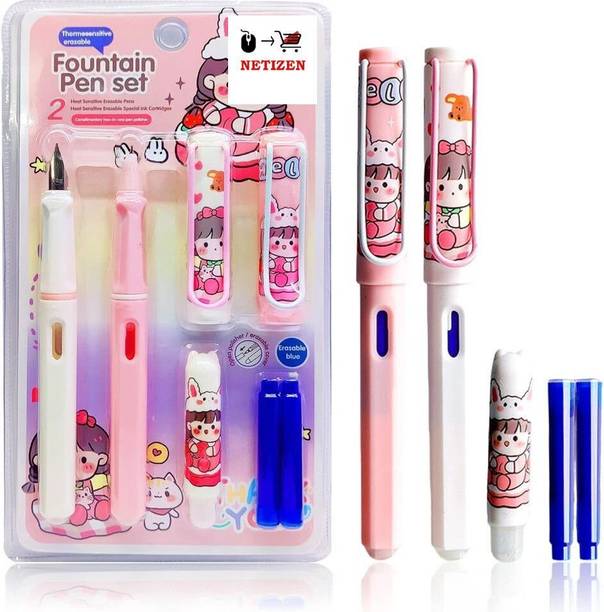 netizen Quality Fountain Pens with catridge, Gift for Kids, Return Gift Fountain Pen
