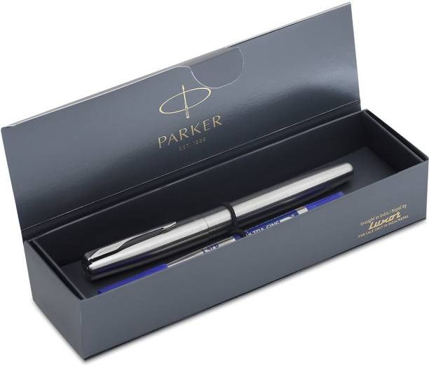 PARKER Frontier Stainless Steel, Chrome Trim Roller Ball Pen
