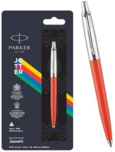 PARKER Jotter Originals Chrome Trim | Orange Body Color| Ball Pen