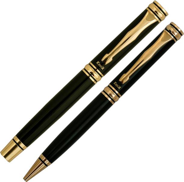 Krink Metal Pen R032_B254 Golden and Black Combination Beautiful design Pen Gift Set