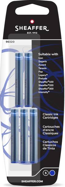 SHEAFFER Pack of 5 - Classic Blue Colour Ink Cartridge