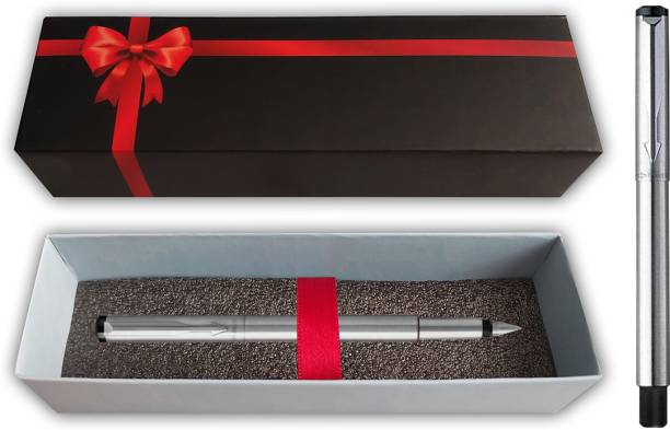 PARKER Vector Stainless Steel Fountain Pen with Gift Box Fountain Pen
