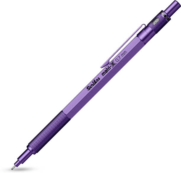 Scrikss Matri-X Mechanical Pencil | 0.7mm | Brass Grip | Hexagonal Plastic Body Mechanical Pencil