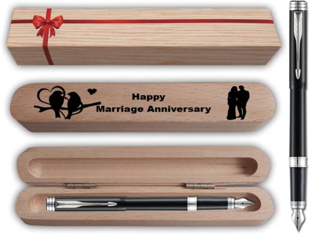 PARKER Folio Std Fountainpen Pen with Engraving Marriage Anniversary Gift Box Fountain Pen