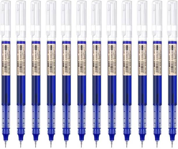 frkb blue gel pens quick drying 0 5mm needle tip liquid ink rollerball pens roller ball pen