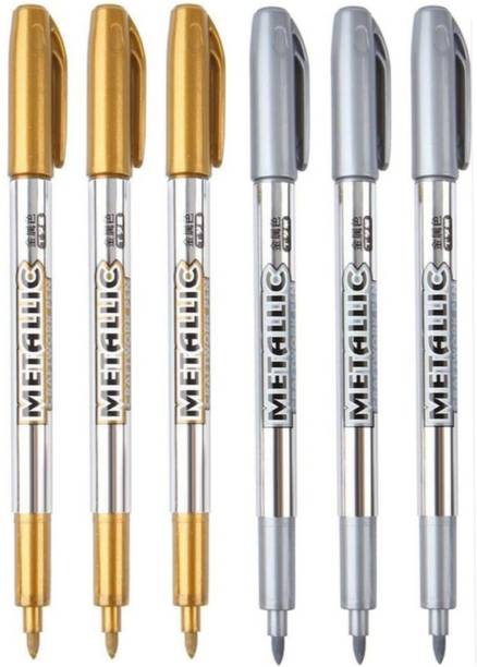 feelhigh Bold Metallic Craftwork Pens Waterproof Permanent Art Painting Drawing Pen Digital Pen