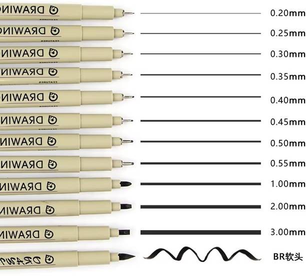 Lifewit Fineliner Ink Pens Waterproof Archival Ink Fine Point Drawing Pens for Sketching Fineliner Pen