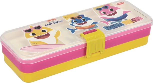 Pratap Hy Click (Baby Shark) Baby Shark Art Polypropylene Pencil Box