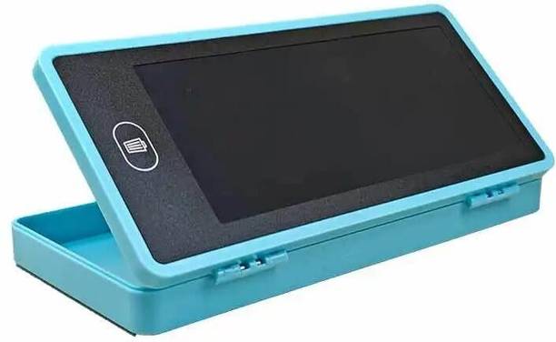 Ruhaan 4 in 1 LCD Digital Slate Writing Tablet Pencil Geometry Box for Kids Geometry Box