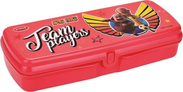 Pratap Go School Motu Patlu Art Polypropylene Pencil Box