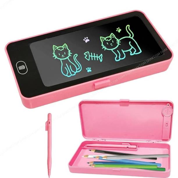 Bazaar LCD Writing Tablet Pencil Box 1 Art Plastic Pencil Box