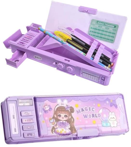 JOY MAKER Multifunctional Sweet Girl Kids Password Lock Case Pencil