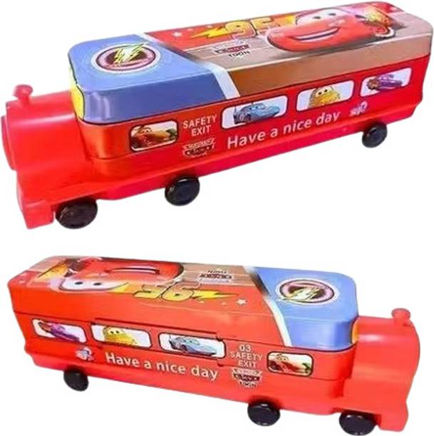 zizi train shape geometry box for kids 1 Art Metal Pencil Box