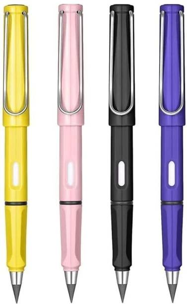 MARMORIS ECOM Inkless Pencil Reusable No Ink Required Writing Pencil for Students 4 Piece Pencil