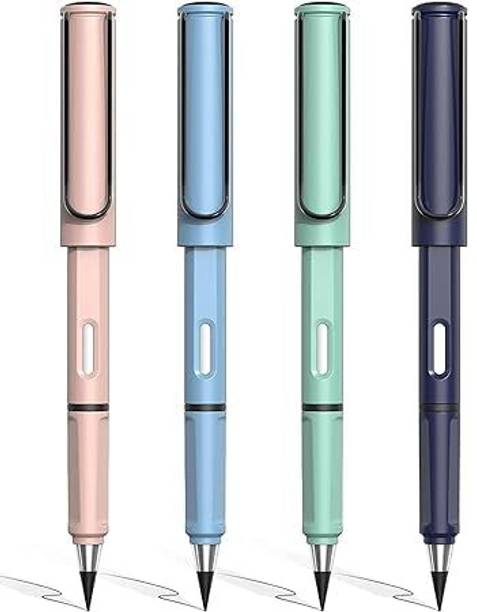 Taabar Everlasting Pencil, Infinity Pencil With Eraser, Inkless Magic Pencils,4PCS Pencil