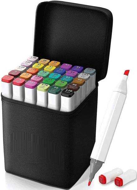 Corslet 30 Pcs Colors Dual Tip Art Markers Coloring Alcohol Based Markers Colored Pens