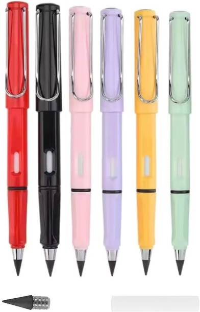 Eclet 6 Pencils Eternal, Everlasting Pencil Replaceable Head,Infinite Pencil, Pencil