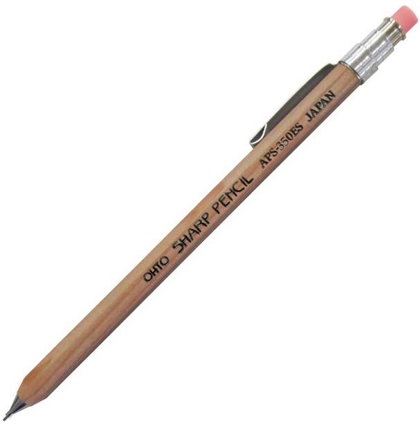 OHTO APS-350ES Mechanical Wooden mini sharp pencil with eraser & clip Lead 0.5mm Mechanical Pencil