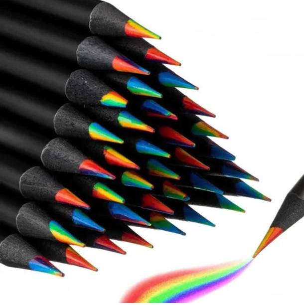 ONE PURCHASE 24 Colors Rainbow Pencils for Kids Adults, Rainbow Colored Pencil Pencil
