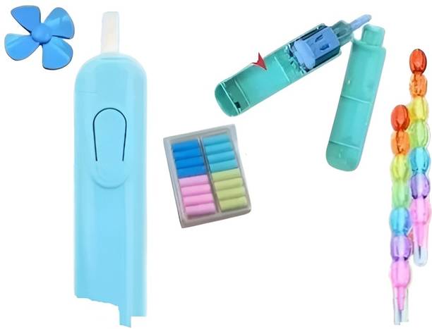 Eclet Cute Electric Erasers with Fan for Kids with 2moti pencil Pencil