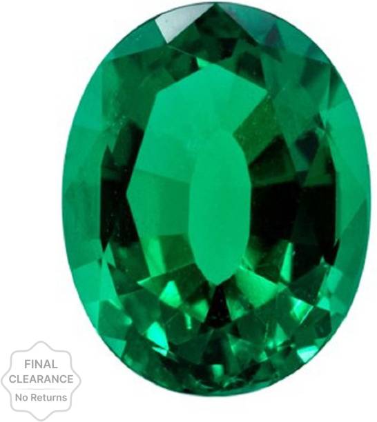 GALAXY ASTRO 5.25 Carat Loose Certified Natural Colombian Emerald – Panna Stone Emerald Stone Pendant