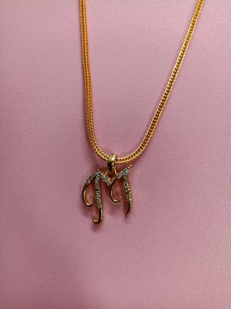 CARDINAL M Brass Cubic Zirconia Brass Pendant Set