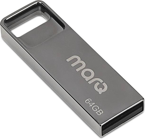 MarQ by Flipkart MQPD_64_U20 64 GB Pen Drive Compatible with Desktop Computer, Laptop, Television USB 2.0 Metal Case