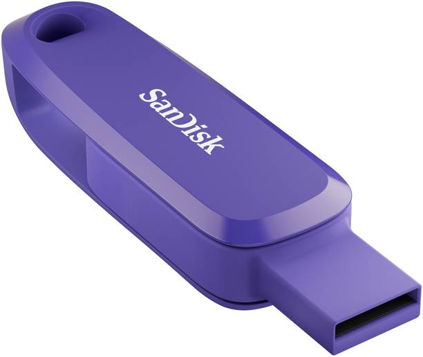 SanDisk SDDDC6-128G-I46PO 128 GB OTG Drive Compatible with Laptop, Desktop Computer, Mobile USB 3.2 Plastic Case