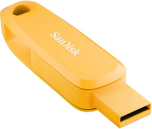 SanDisk SDDDC6-032G-I46YD 32 GB OTG Drive Compatible with Laptop, Desktop Computer, Mobile USB 3.2 Plastic Case