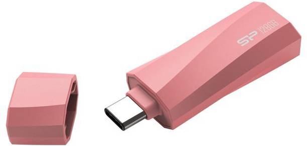 Silicon Power Mobile C07 128 GB OTG Drive Compatible with Desktop Computer, Laptop USB 3.2 Plastic Case