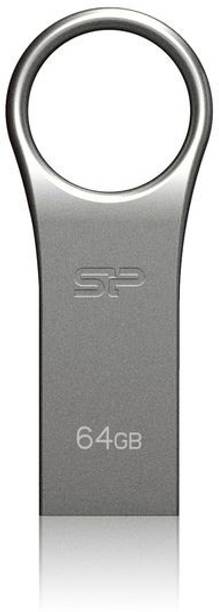 Silicon Power Firma F80 64 GB Pen Drive Compatible with Desktop Computer, Laptop USB 2.0 Metal Case