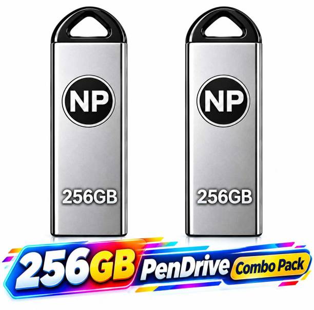 NP 256GB+256GB PenDrive COMBO Premium Quality Pack 256 GB OTG Drive Compatible with Audio Player, Desktop Computer, Gaming Console, Laptop, Mobile, Tablet, Television USB 2.0 Metal Case