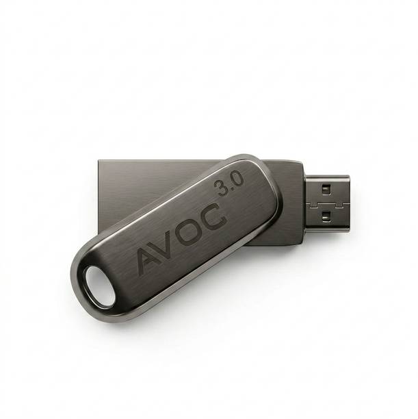 AVOC FLASH USB 3.0 High Speed Dual Drive 64 GB OTG Drive Compatible with Mobile, Tablet, Television, Laptop, Desktop Computer, Audio Player USB 3.0 Metal Case