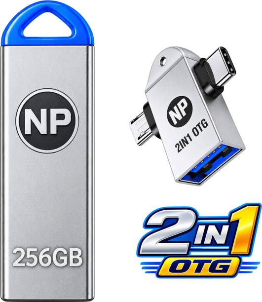 NP 256GB PenDrive Super king All Mobile OTG Working 256 GB OTG Drive Compatible with Audio Player, Desktop Computer, Gaming Console, Laptop, Mobile, Netbook, Tablet, Television USB 2.0 Metal Case